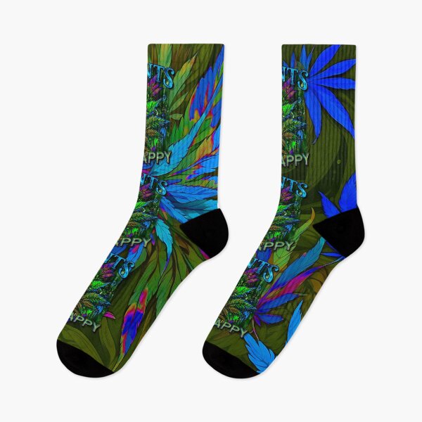 Item preview, Plants Make People Happy Drippy Hemp Cannabis Leaves Pattern designed and sold by MindWave THC.