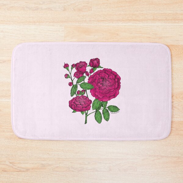 Item preview, Deep Pink Rosette Rose Bloom Full 26-40 Petals In 3+ Rows designed and sold by Rachael Taylor.