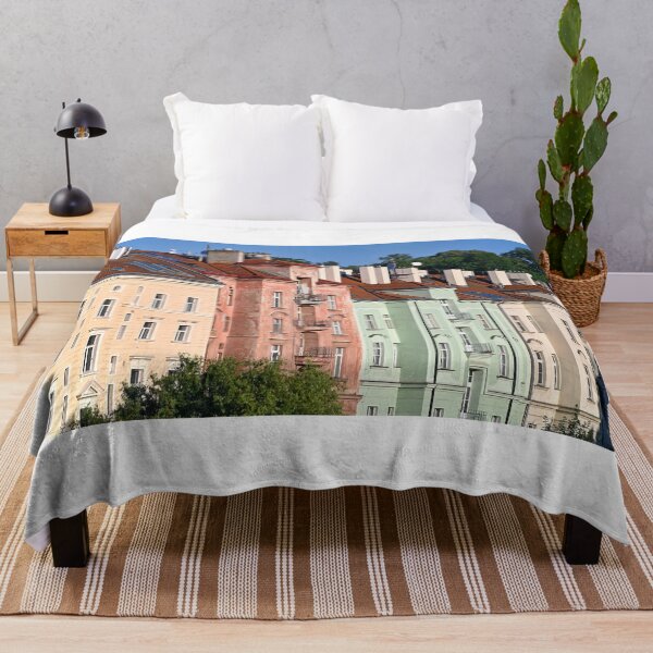 Item preview, Colorful old buildings in Prague cityscape Czech republic designed and sold by goceris.