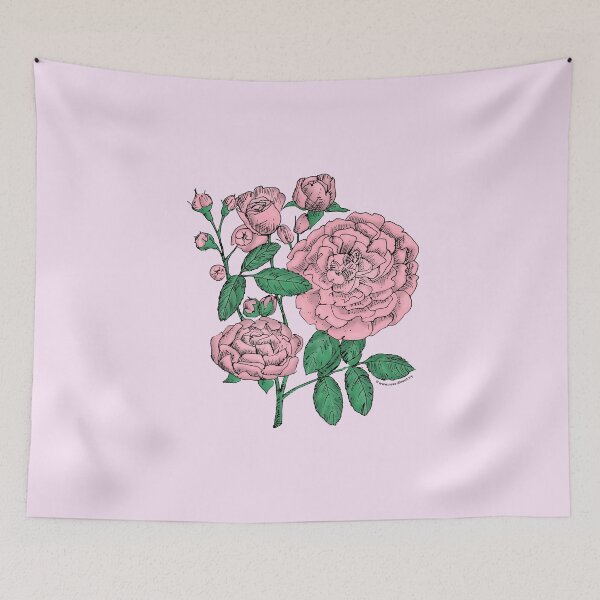 Item preview, Light Pink Rosette Rose Bloom Full 26-40 Petals In 3+ Rows designed and sold by Rachael Taylor.