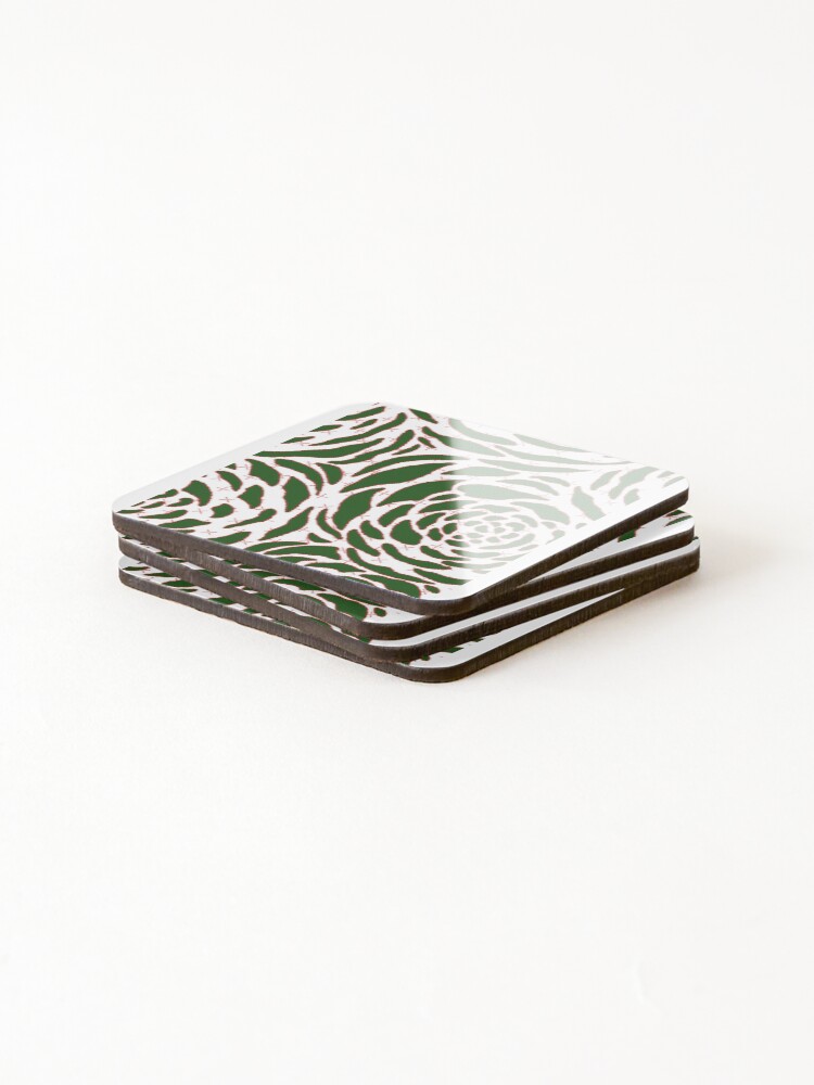 Thumbnail 4 of 5, Coasters (Set of 4), Abstract Seamless Circular Pattern designed and sold by ShanonnBode.