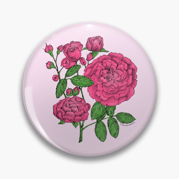 Item preview, Mid Pink Rosette Rose Bloom Full 26-40 Petals In 3+ Rows designed and sold by Rachael Taylor.