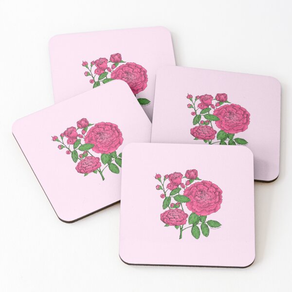 Item preview, Mid Pink Rosette Rose Bloom Full 26-40 Petals In 3+ Rows designed and sold by Rachael Taylor.