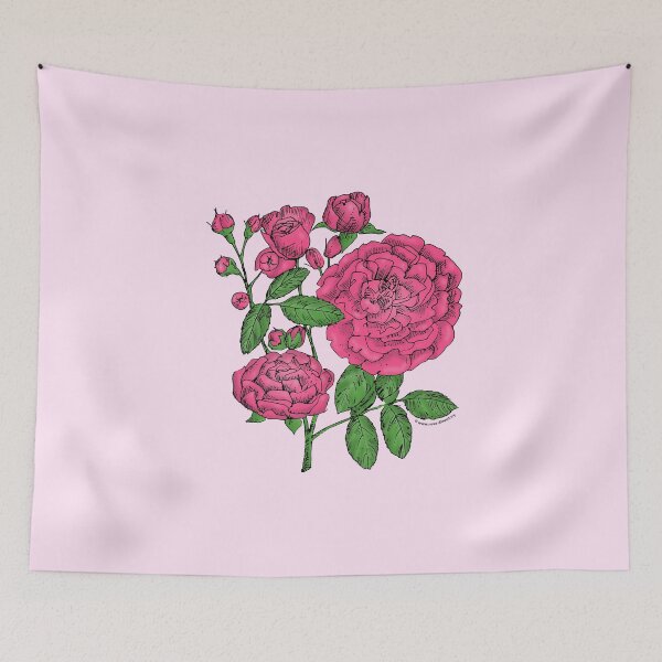 Item preview, Mid Pink Rosette Rose Bloom Full 26-40 Petals In 3+ Rows designed and sold by Rachael Taylor.