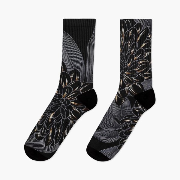Item preview, Black & Gray Gothic Wild Flowers designed and sold by momosstyle.