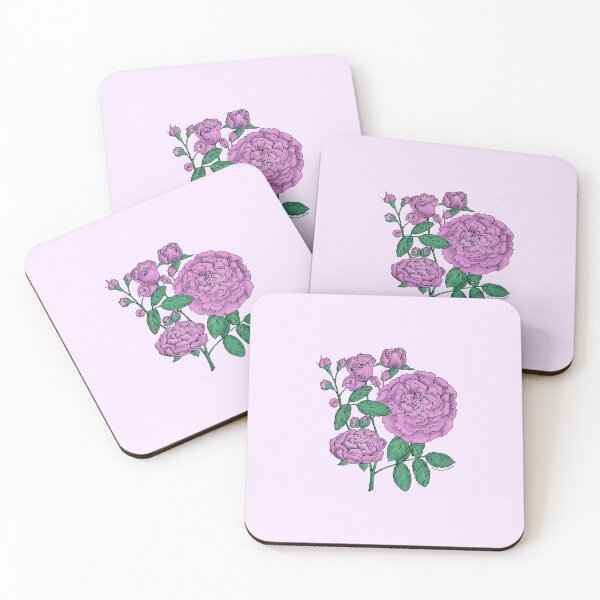 Item preview, Purple Rosette Rose Bloom Full 26-40 Petals In 3+ Rows designed and sold by Rachael Taylor.