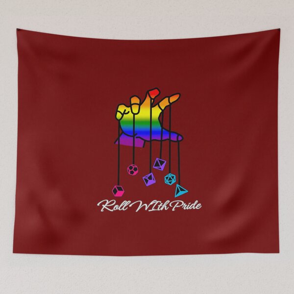 Item preview, Androgynous DND Rainbow Pride Flag, Androgynous Roll With Pride Design, Dungeon Master designed and sold by Travelslightly.