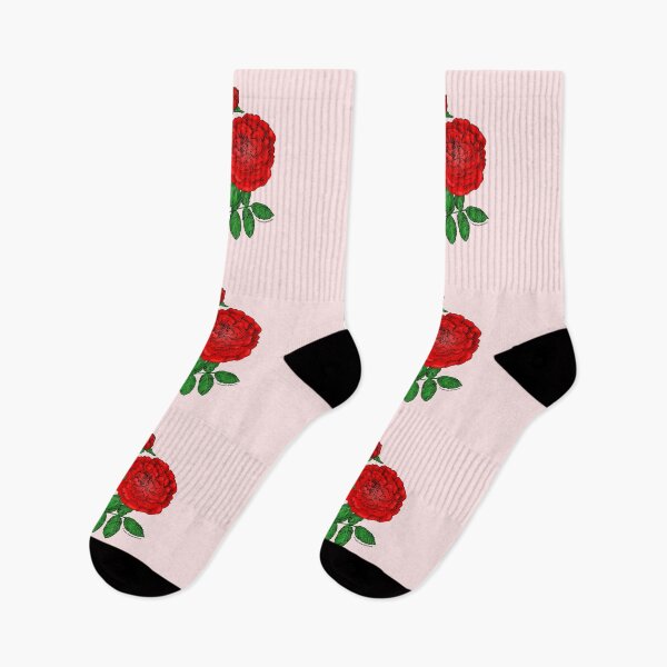 Item preview, Bright Red Rosette Rose Bloom Full 26-40 Petals In 3+ Rows designed and sold by Rachael Taylor.