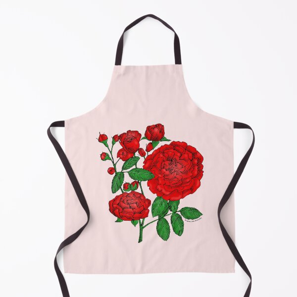 Item preview, Bright Red Rosette Rose Bloom Full 26-40 Petals In 3+ Rows designed and sold by Rachael Taylor.