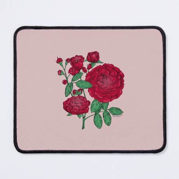 Item preview, Dark Red Rosette Rose Bloom Full 26-40 Petals In 3+ Rows designed and sold by Rachael Taylor.