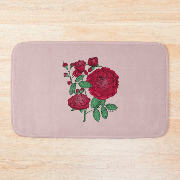 Item preview, Dark Red Rosette Rose Bloom Full 26-40 Petals In 3+ Rows designed and sold by Rachael Taylor.