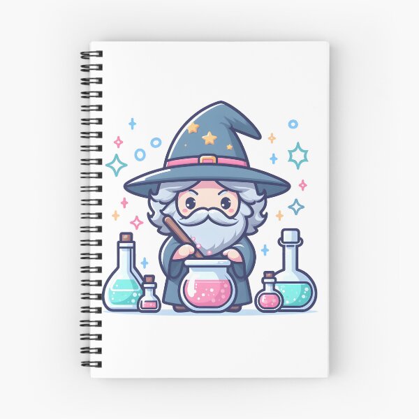 Item preview, Kawaii Wizard With A Pointed Hat And A Robe designed and sold by CanvasCutie.
