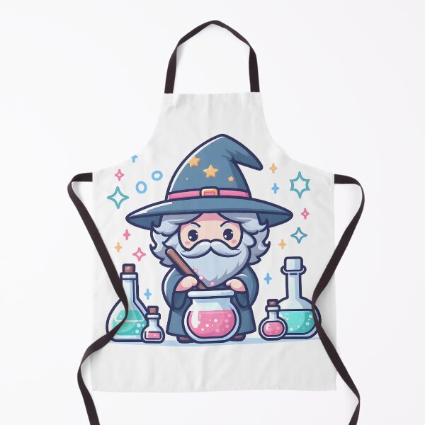 Item preview, Kawaii Wizard With A Pointed Hat And A Robe designed and sold by CanvasCutie.