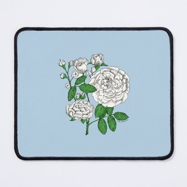 Item preview, White Rosette Rose Bloom Full 26-40 Petals In 3+ Rows designed and sold by Rachael Taylor.