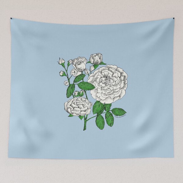 Item preview, White Rosette Rose Bloom Full 26-40 Petals In 3+ Rows designed and sold by Rachael Taylor.