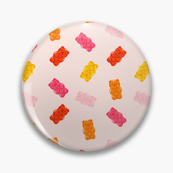 Item preview, pattern with colorful gummy bears designed and sold by burbura.