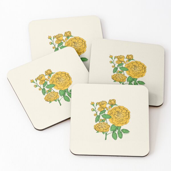 Item preview, Yellow Rosette Rose Bloom Full 26-40 Petals In 3+ Rows designed and sold by Rachael Taylor.