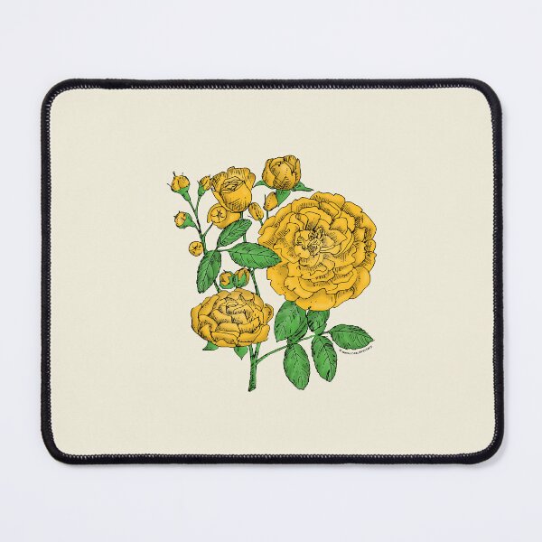 Item preview, Yellow Rosette Rose Bloom Full 26-40 Petals In 3+ Rows designed and sold by Rachael Taylor.
