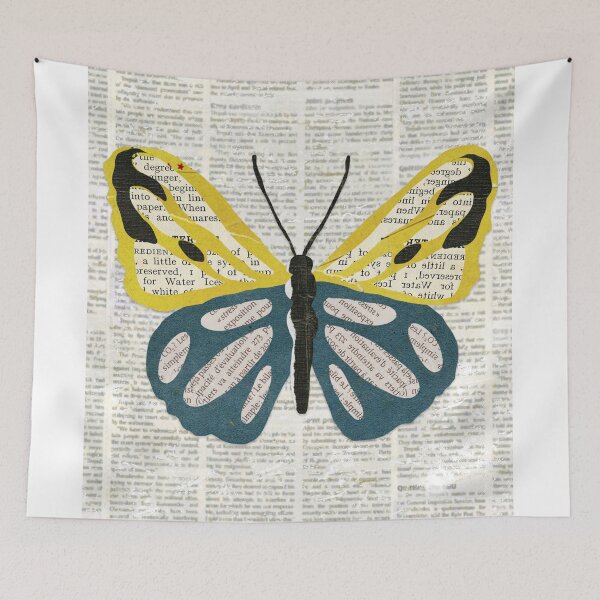 Item preview, Butterfly T-shirts, nature pattern T-shirts, cute wild animal pattern T-shirts, vintage style T-shirts, newspapers designed and sold by BeYourself1993.