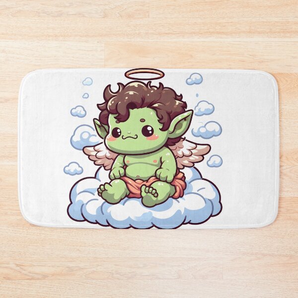 Artikelvorschau, Kawaii Cherubic Oger mit Engelsflügeln entworfen und verkauft von CanvasCutie.