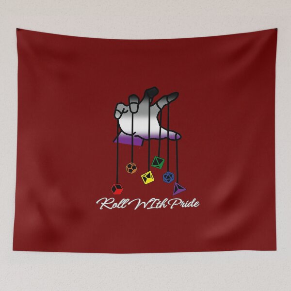 Item preview, Asexual DND Rainbow Pride Flag, Ace Roll With Pride Design, Dungeon Master designed and sold by Travelslightly.