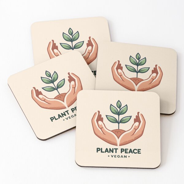 Item preview, Plant Peace Vegan - Nurturing Growth Hands and Plant Design designed and sold by FarBeyound.