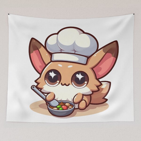 Item preview, Kawaii Xenops With A Chef'S Hat designed and sold by CanvasCutie.