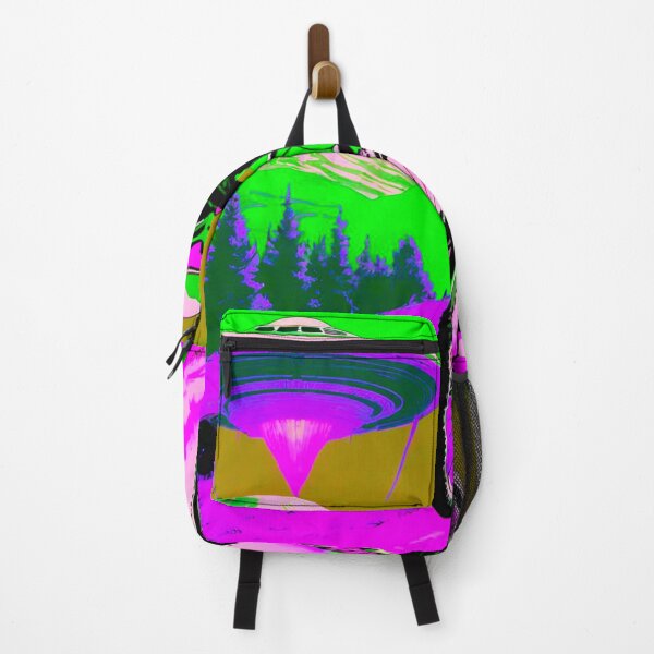 Item preview, UFO Pursuit: Mountain Biker Evading Extraterrestrial Encounter designed and sold by GrizzlyCollective.