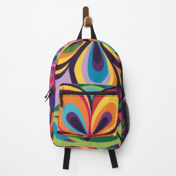 Item preview, Abstract bright colourful bold floral artwork designed and sold by PrettyPinkSkies.
