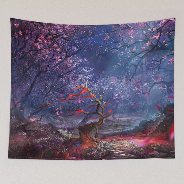 Item preview, Sakura Tree Forest Nature View designed and sold by momosstyle.