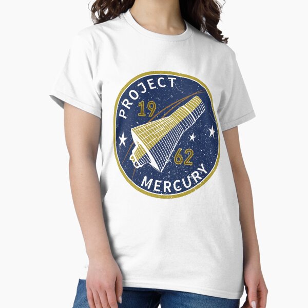 Vista previa del artículo con la obra «Proyecto espacial Mercury», diseñado y vendido por GraphicBazaar.