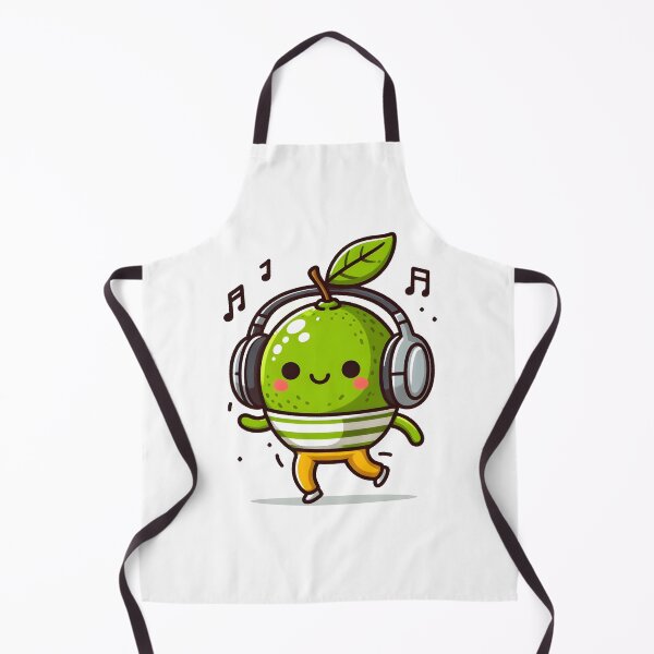 Item preview, Kawaii Lime With Headphones designed and sold by CanvasCutie.