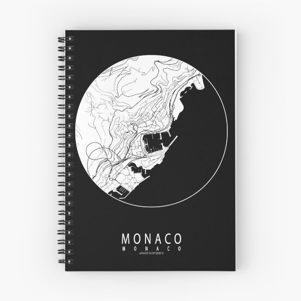 Item preview, Monaco City Map - Full Moon designed and sold by deMAP.