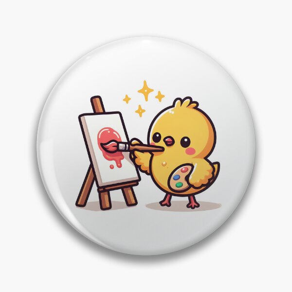 Artikelvorschau, Kawaii Chick: Ein Pinsel entworfen und verkauft von CanvasCutie.