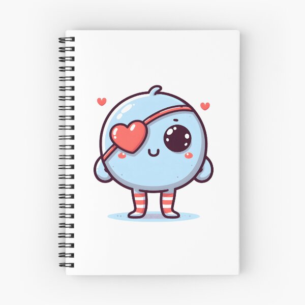 Item preview, Kawaii Darling Cyclops With Heart-Shaped Eyepatch designed and sold by CanvasCutie.