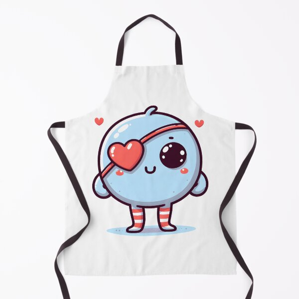 Item preview, Kawaii Darling Cyclops With Heart-Shaped Eyepatch designed and sold by CanvasCutie.