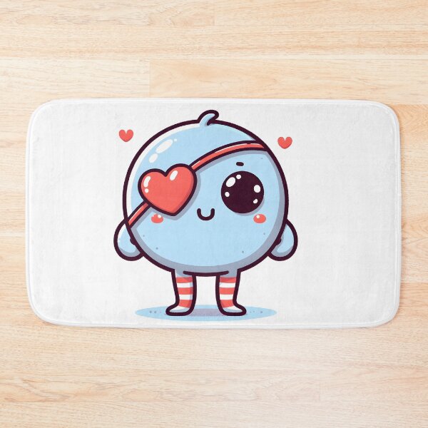 Item preview, Kawaii Darling Cyclops With Heart-Shaped Eyepatch designed and sold by CanvasCutie.