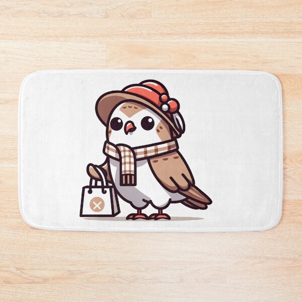 Item preview, Kawaii Falcon With Fashionable Hat designed and sold by CanvasCutie.