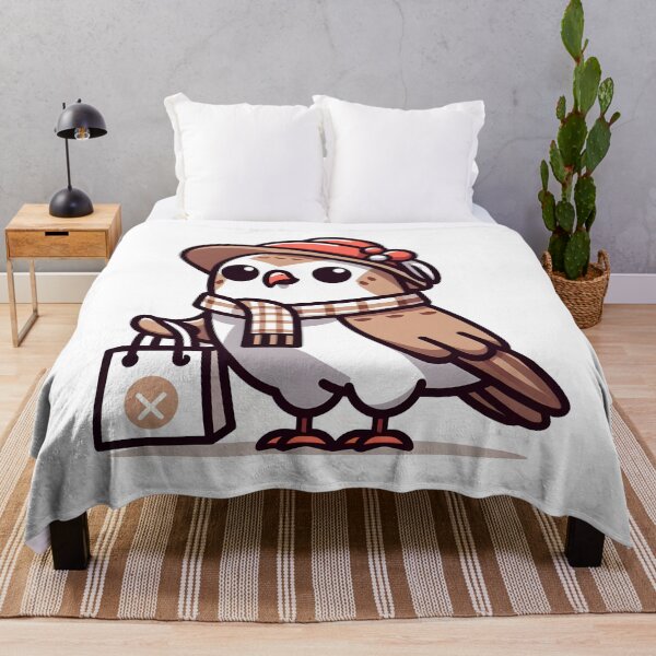 Item preview, Kawaii Falcon With Fashionable Hat designed and sold by CanvasCutie.