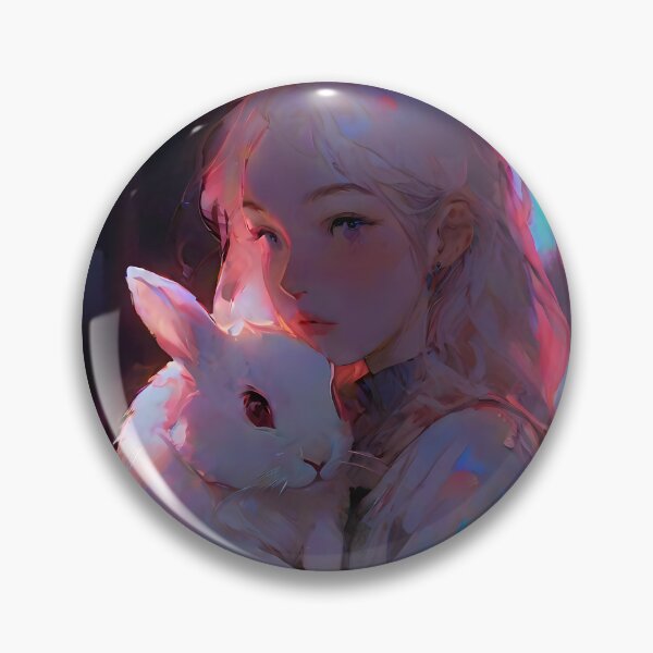 Item preview, Blond girl and a rabbit designed and sold by KiraChie.