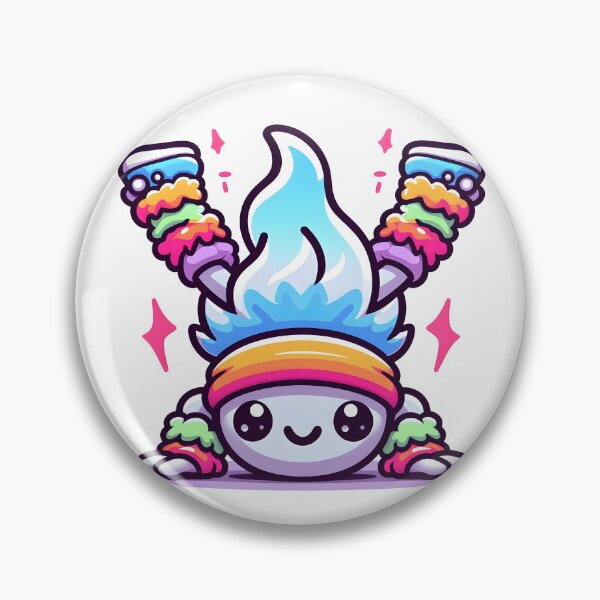 Item preview, Kawaii Energetic Wraith With Colorful Leg Warmers designed and sold by CanvasCutie.