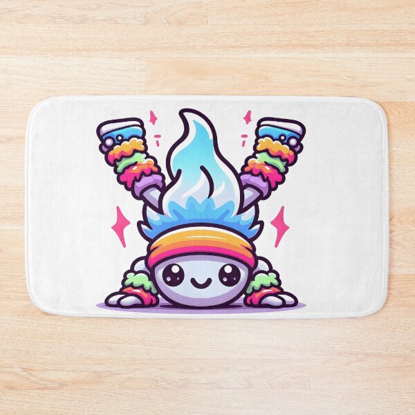 Item preview, Kawaii Energetic Wraith With Colorful Leg Warmers designed and sold by CanvasCutie.