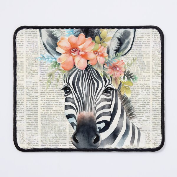 Item preview, Zebra t-shirts, nature pattern t-shirts, cute wild animal pattern t-shirts, vintage style t-shirts, newspapers designed and sold by BeYourself1993.