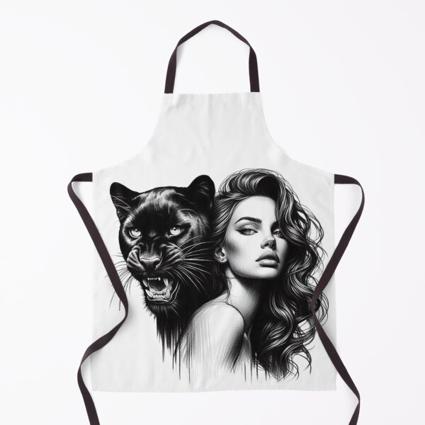 Item preview, “Feminine power incarnate: a woman and her black panther” designed and sold by CHRIST5000.