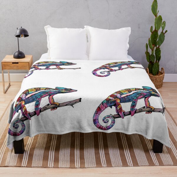 Item preview, Panther chameleon clings to a branch, bright and beautiful colors. #7 designed and sold by kizenya.