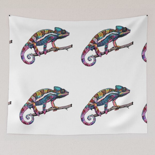 Item preview, Panther chameleon clings to a branch, bright and beautiful colors. #7 designed and sold by kizenya.