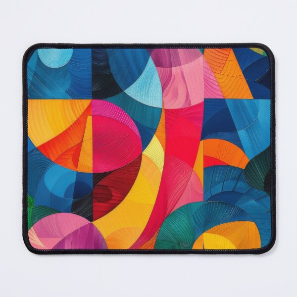 Item preview, Colorful Geometric Shapes in Quilt Art designed and sold by ImagineCorner.