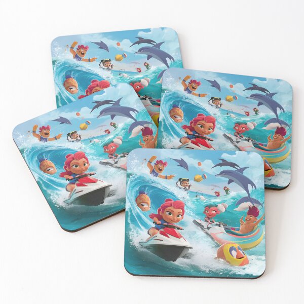 Item preview, Pool Party with Brawl Stars Characters Glowing in the Light: Phone-Tablet-Laptop Concept Cases on an Island Full of Light, Color and Fun designed and sold by HAYKA PRIME SHOP MARKET PLACE.