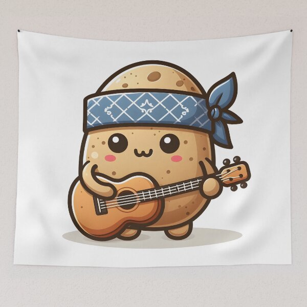 Item preview, Kawaii Potato With Bandana designed and sold by CanvasCutie.