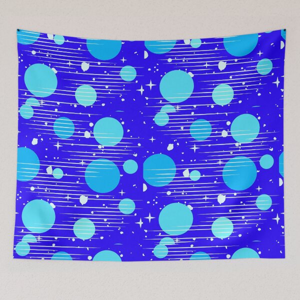 Item preview, Well Blended Blue Colours Stripes and Polkadot  designed and sold by Pattern Hub.